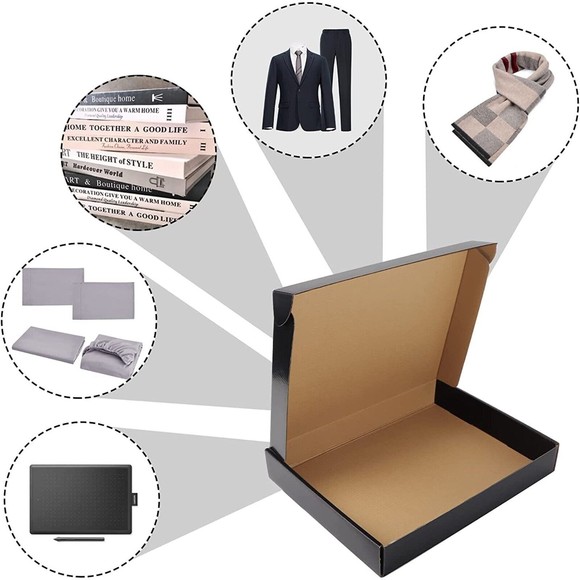 25 Fancy Mailing Packing Shipping Boxes Corrugated Cardboard box Size 13x10x2 - Picture 1 of 4